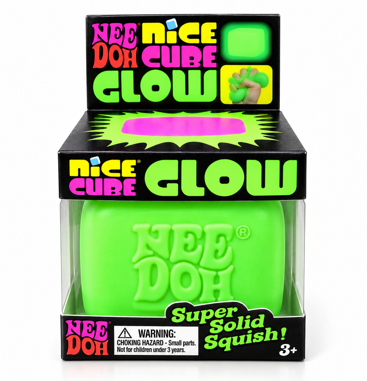 NeeDoh Nice Cube Glow – Super Solid Squish