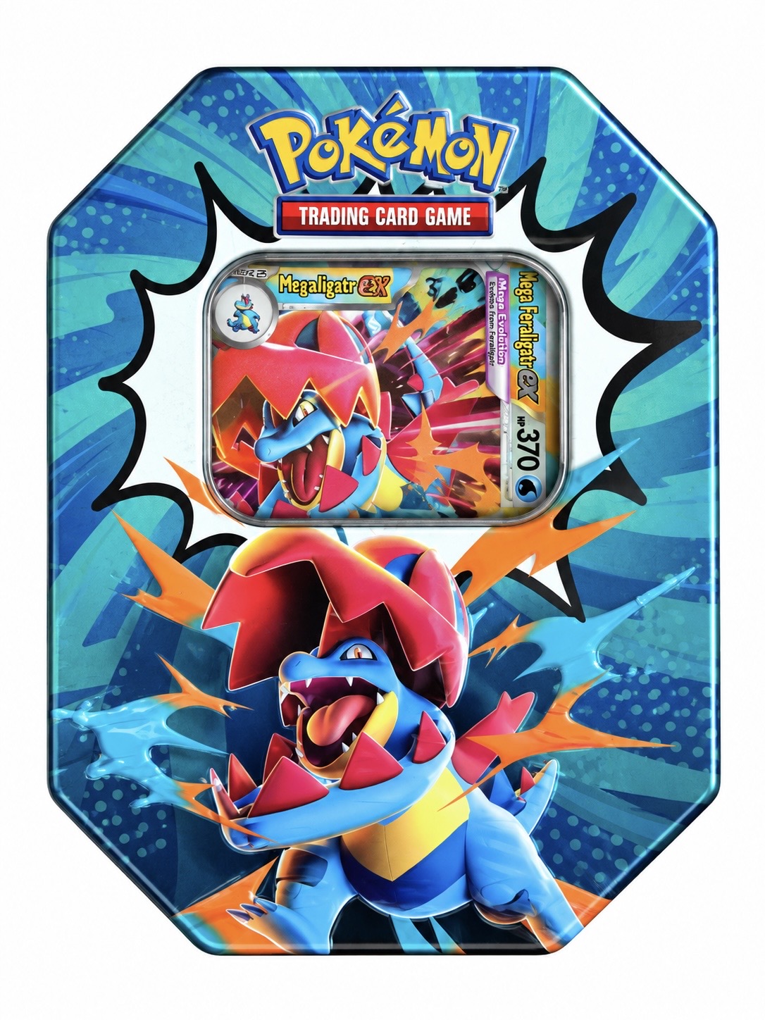Pokémon TCG: Mega Evolution—Ascended Heroes Tin – Mega Feraligatr ex