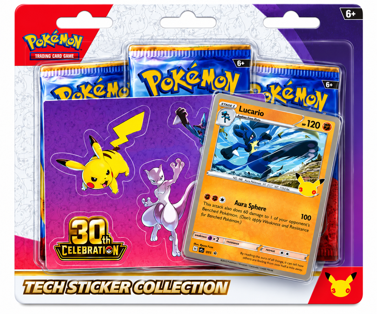 Pokémon TCG: 30th Celebration Tech Sticker Collection – Lucario