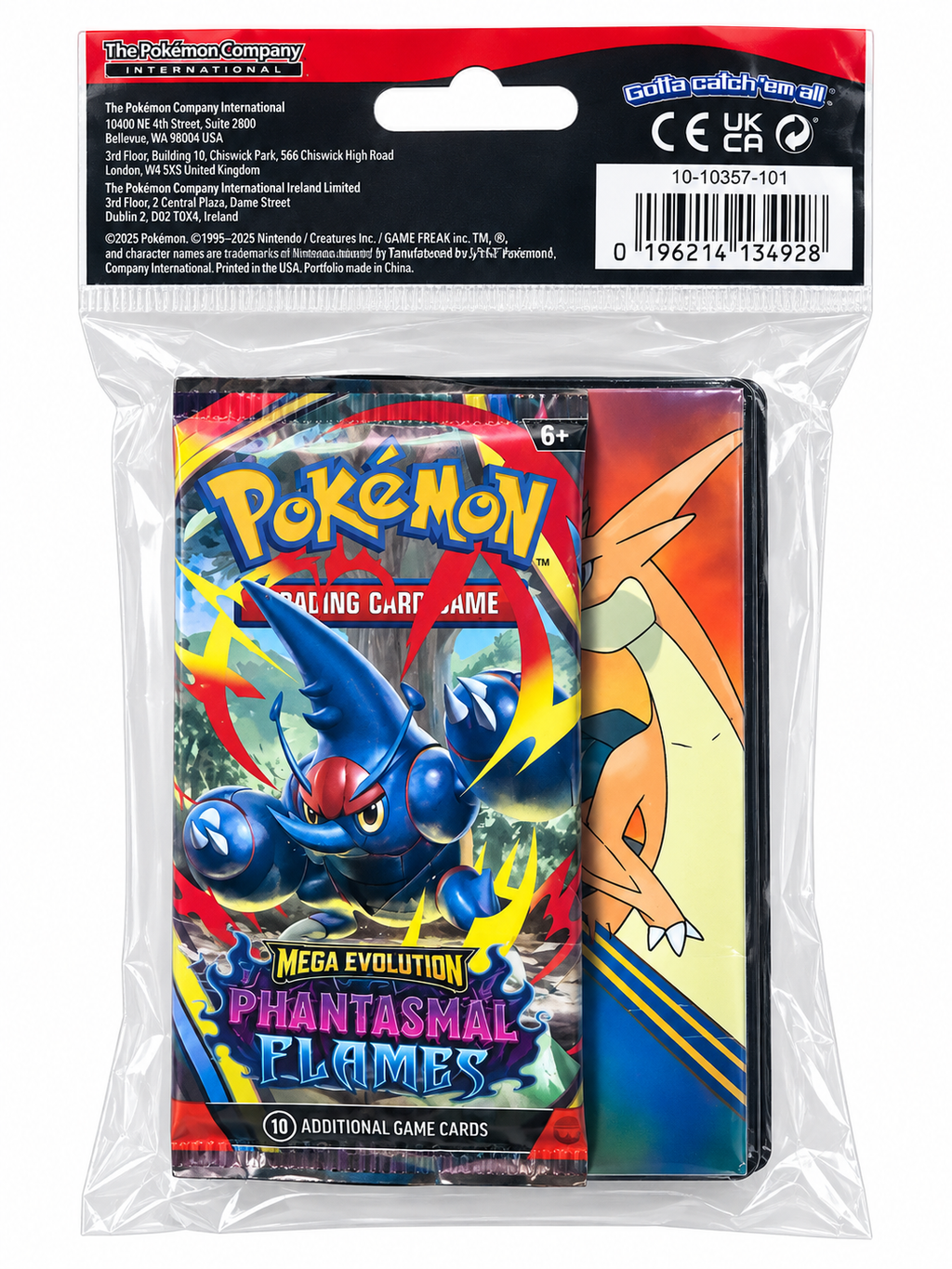 Pokémon TCG: Mega Evolution—Phantasmal Flames Mini Portfolio + Booster Pac