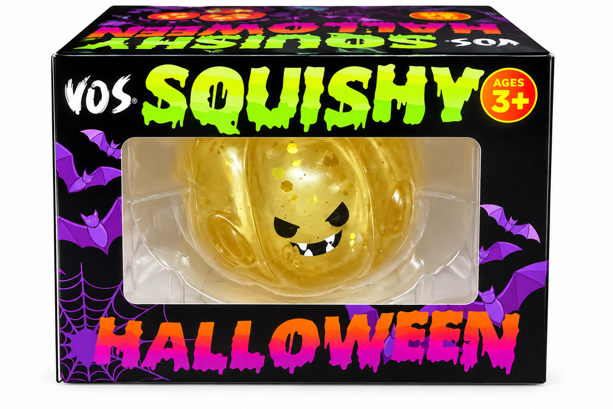 VOS Squishy Halloween Gold Glitter Monster Squishy Toy