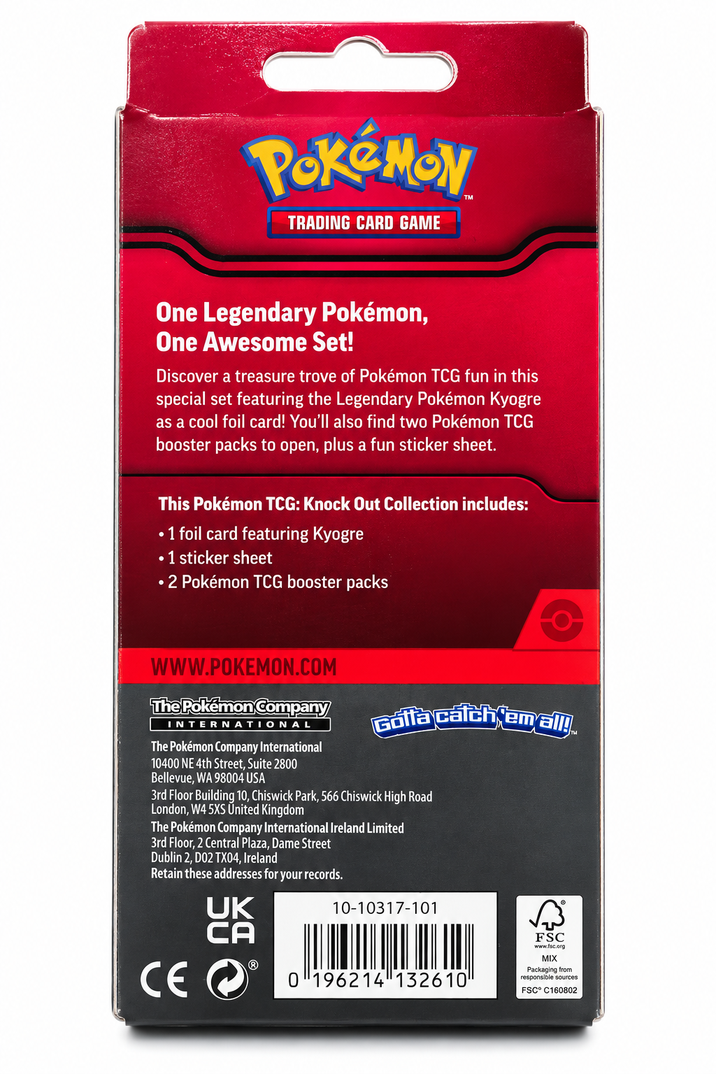 Pokémon TCG: Kyogre Knock Out Collection
