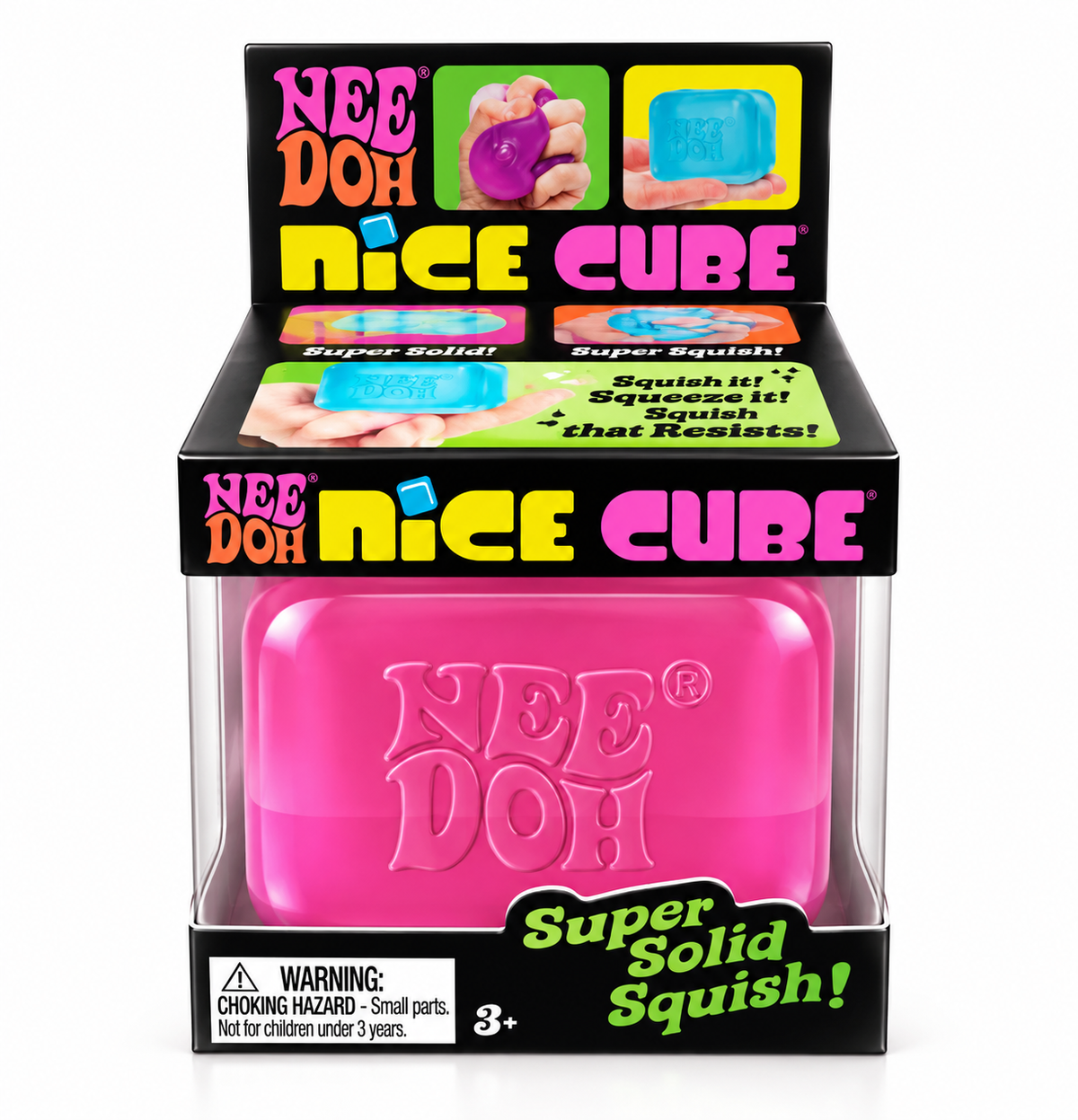 NeeDoh Nice Cube – Super Solid Squish