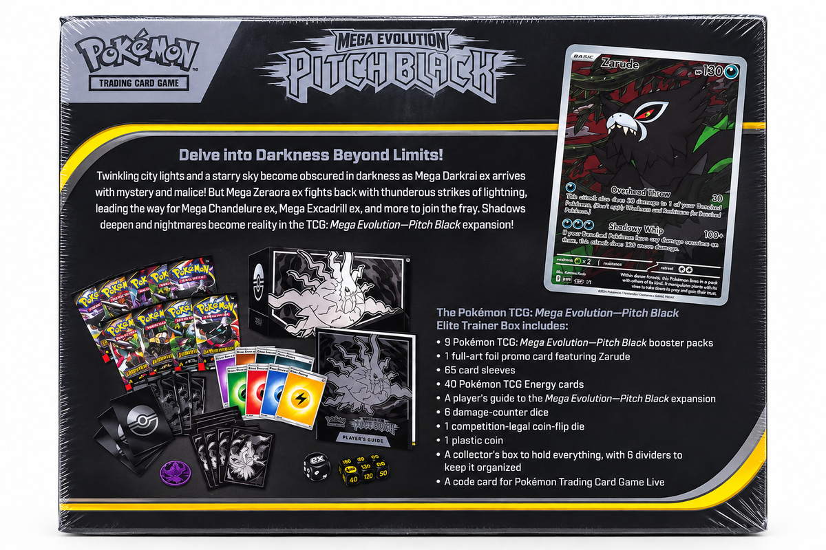 Pokémon TCG: Mega Evolution – Pitch Black Elite Trainer Box