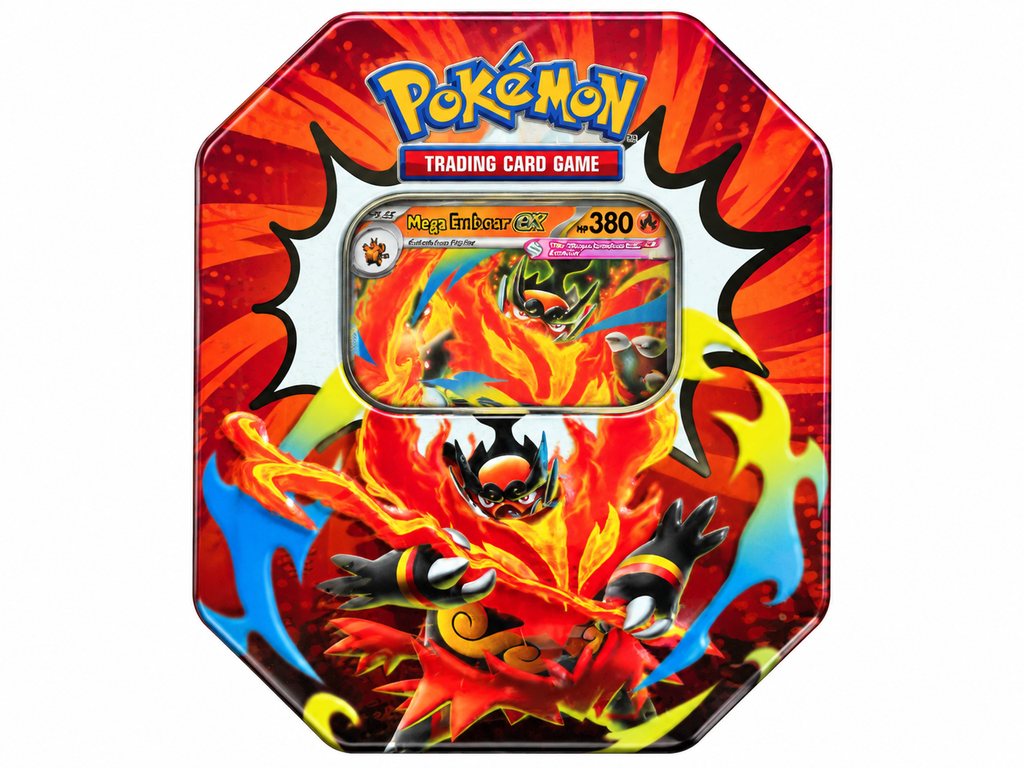 Pokémon TCG: Mega Evolution—Ascended Heroes Tin – Mega Emboar ex