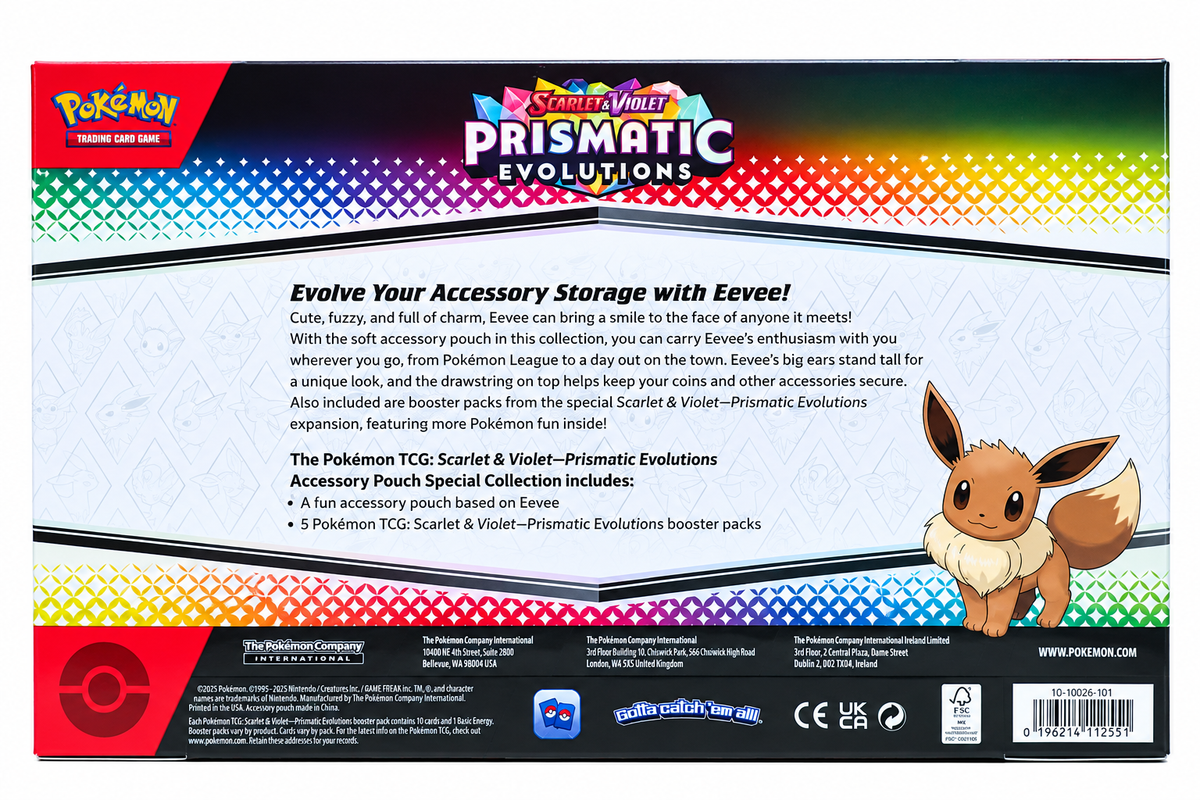 Pokémon TCG: Scarlet & Violet—Prismatic Evolutions Accessory Pouch Special Collection