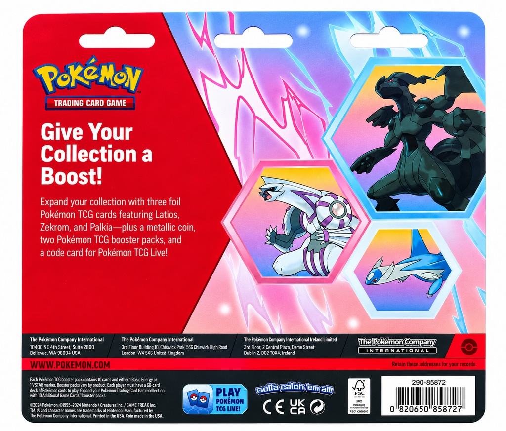 Pokémon TCG Enhanced 2-Pack Blister – Latios, Zekrom & Palkia