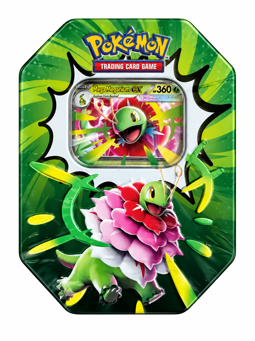 Pokémon TCG: Mega Evolution—Ascended Heroes Tin – Mega Meganium ex