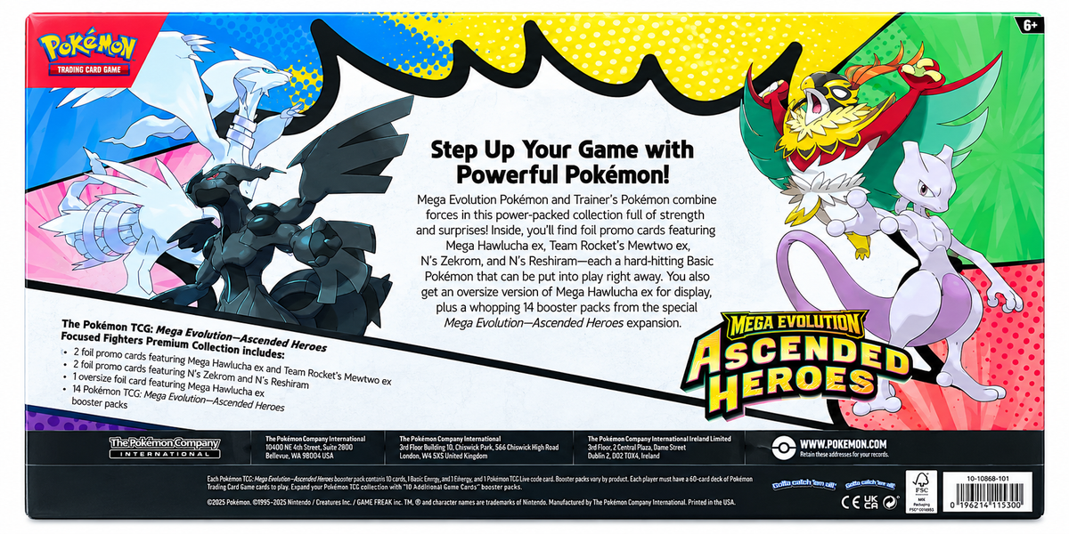 Pokémon TCG: Mega Evolution—Ascended Heroes Focused Fighters Premium Collection