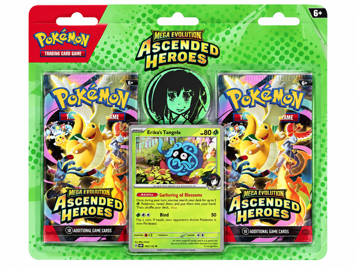 Pokémon TCG: Mega Evolution—Ascended Heroes 2-Pack Blister – Erika’s Tangela