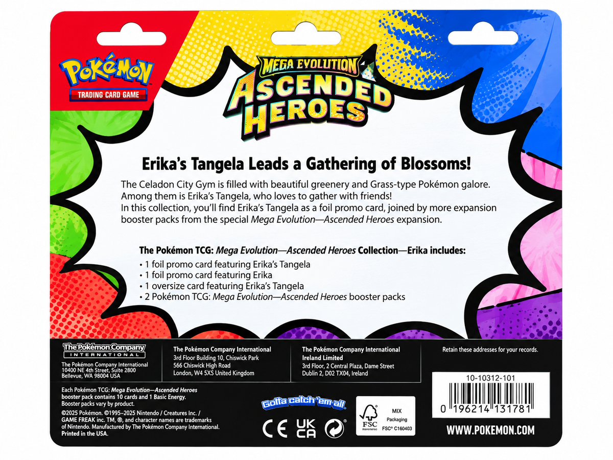 Pokémon TCG: Mega Evolution—Ascended Heroes 2-Pack Blister – Erika’s Tangela