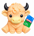 Squeezy Highland Cow Squishy – Peach