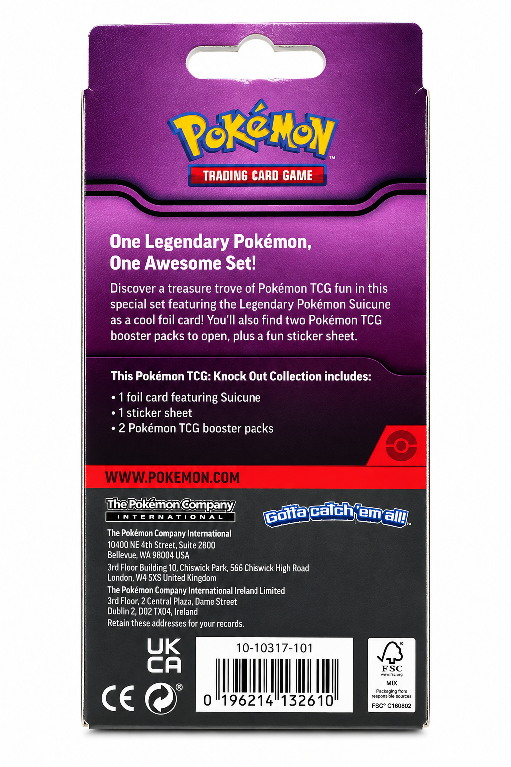 Pokémon TCG: Suicune Knock Out Collection
