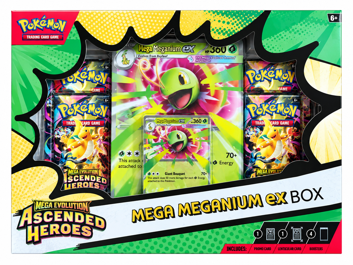 Pokémon TCG: Mega Meganium ex Box – Mega Evolution: Ascended Heroes