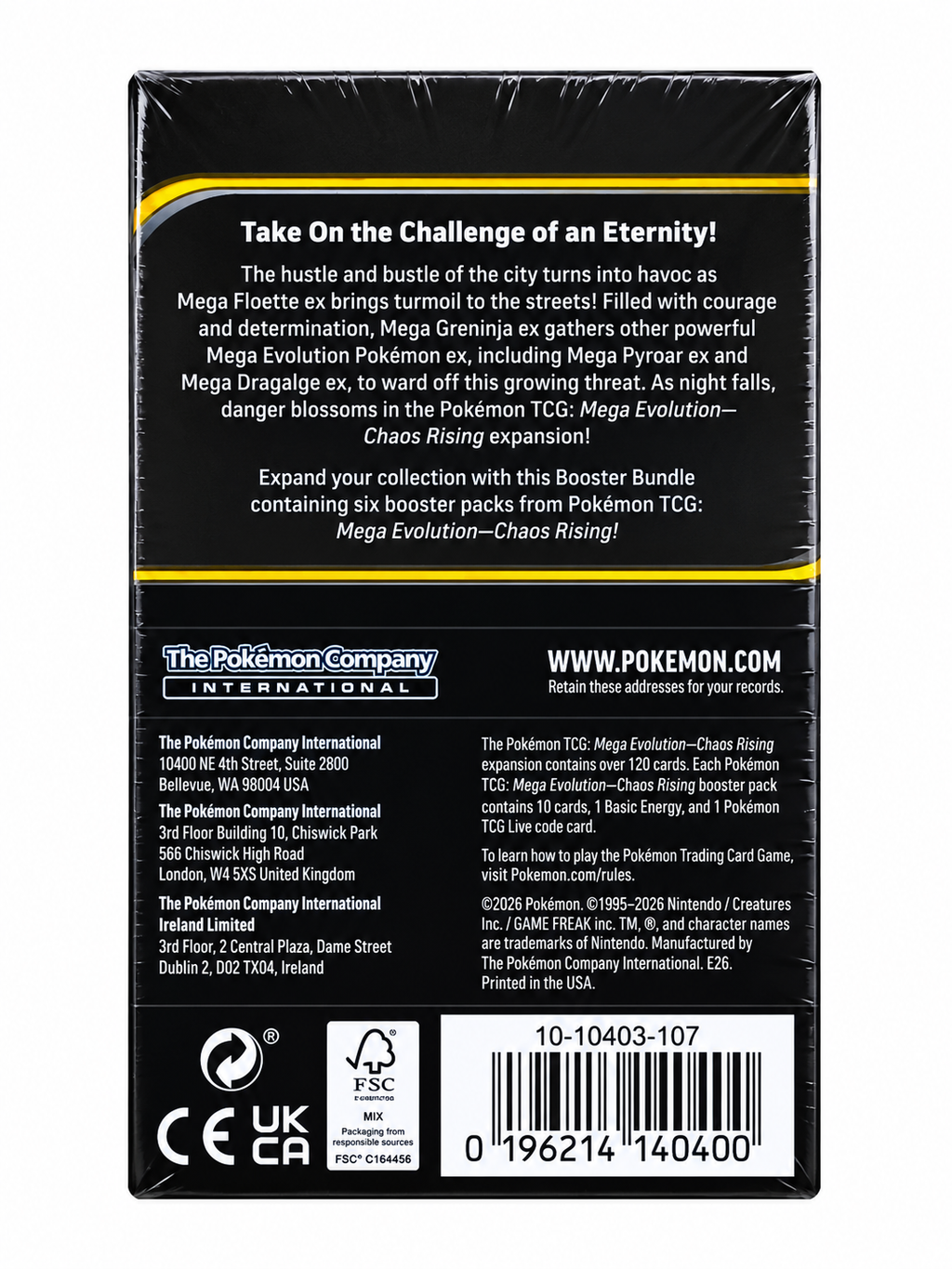 Pokémon TCG: Mega Evolution—Chaos Rising Booster Bundle