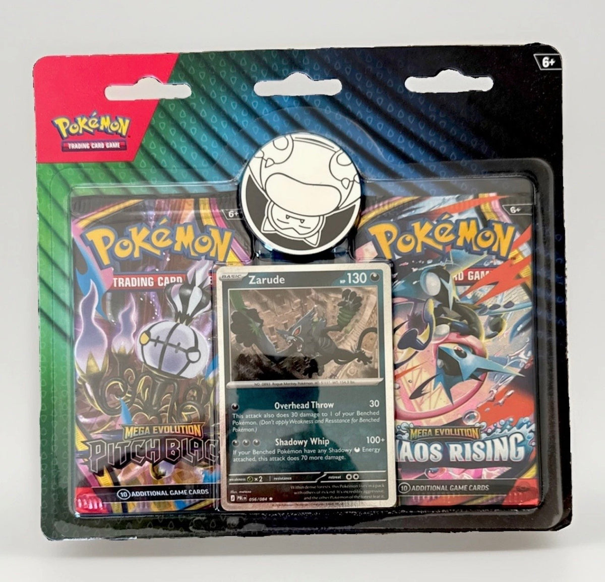 Pokémon TCG: Mega Evolution—Chaos Rising & Pitch Black 2-Pack Blister – Zarude